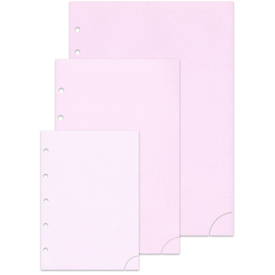Notizpapier in rosa 50 Blatt Piccolo Junior DIN A5 mit Perforation