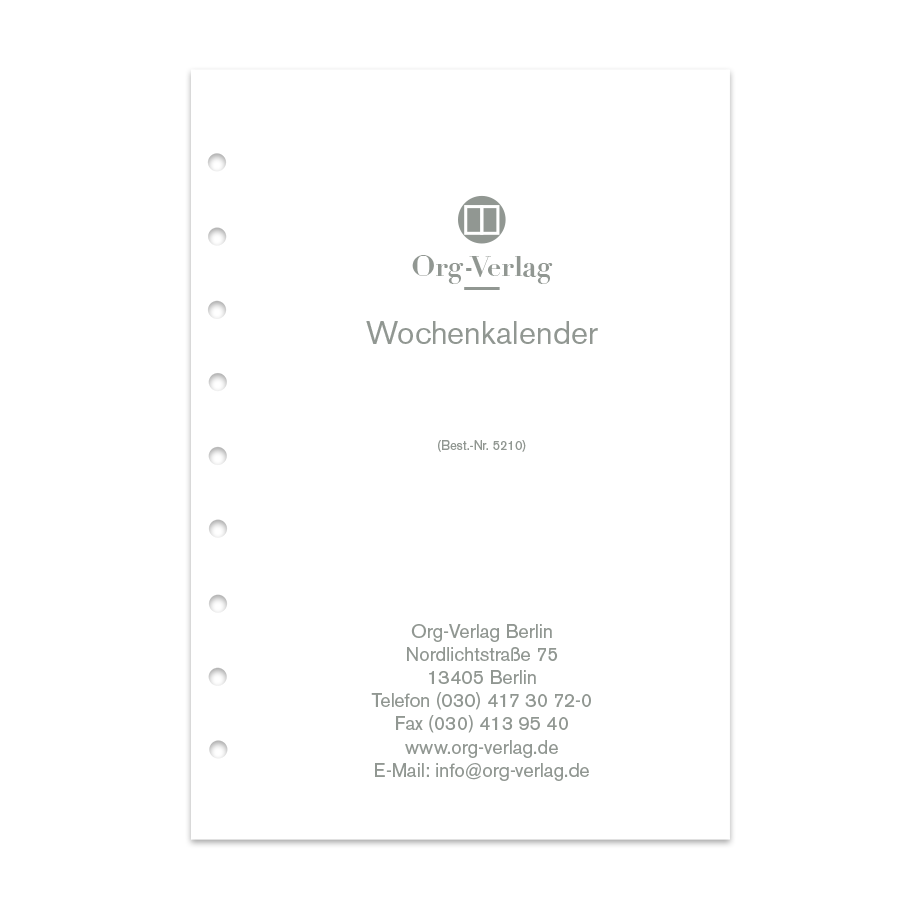 Wochenkalender mit Stundenleiste pro Woche 2 Seiten mit und ohne Perforation Junior DIN A5  Wochenkalender mit Stundenleiste pro Woche 2 Seiten mit und ohne Perforation Junior DIN A5
