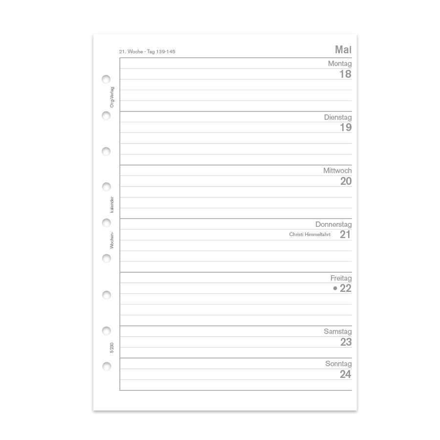 Junior Piccolo Din A5 27 Blatt Wochenkalender 1 Seite pro Woche   Junior Piccolo Din A5 27 Blatt Wochenkalender 1 Seite pro Woche