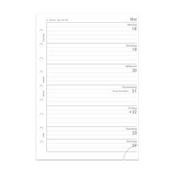 Innensicht Junior Piccolo Din A5 Wochenkalender 1 Seite pro Woche 27 Blatt  Innensicht Junior Piccolo Din A5 Wochenkalender 1 Seite pro Woche 27 Blatt