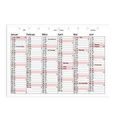 Jahreskalender, 2 Seiten pro Jahr Jahreskalender, 2 Seiten pro Jahr