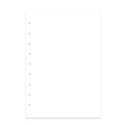 Junior Piccolo DIN A5 Notizpapier weiß ohne Perforation in verschiedenen Größen