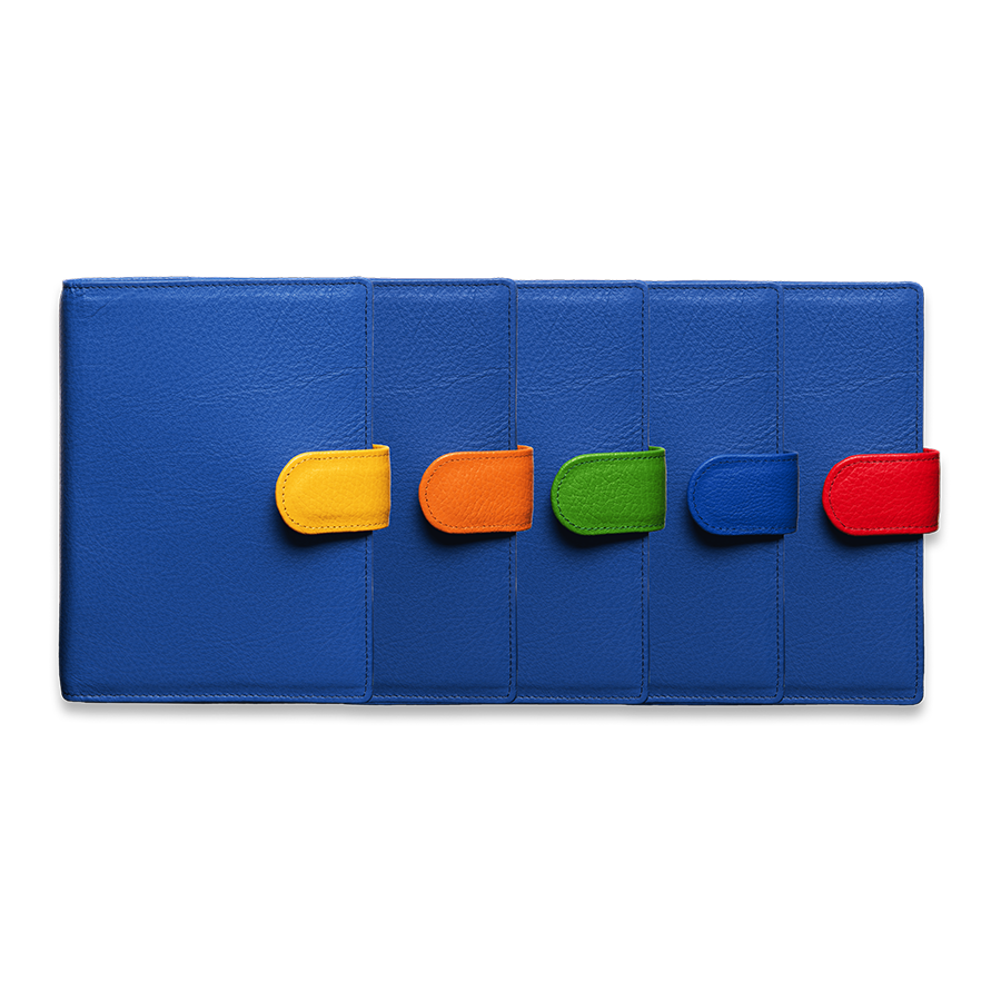 Das Bunte Ringbuch in Blau mit austauschbaren Laschen  Das Bunte Ringbuch in Blau mit austauschbaren Laschen