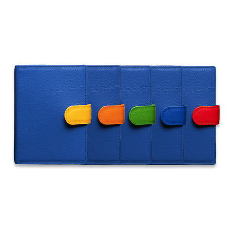 Das Bunte Ringbuch in Blau mit austauschbaren Laschen  Das Bunte Ringbuch in Blau mit austauschbaren Laschen