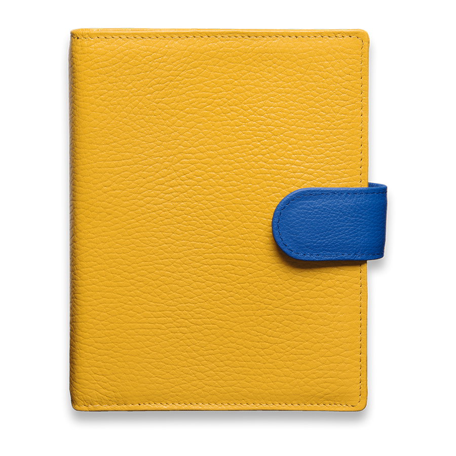 Das Bunte Ringbuch in Gelb mit austauschbaren Laschen Das Bunte Ringbuch in Gelb mit austauschbaren Laschen