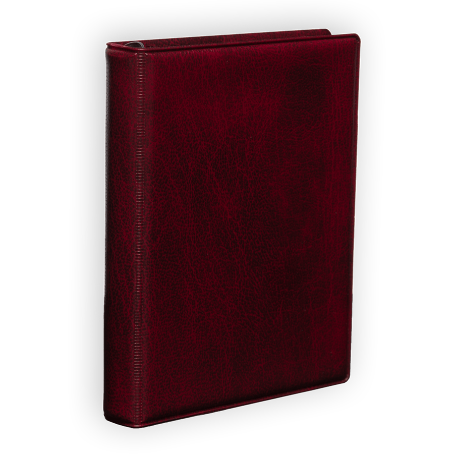 Ringbuch aus Kunstoff in Bordeaux Ringbuch aus Kunstoff in Bordeaux