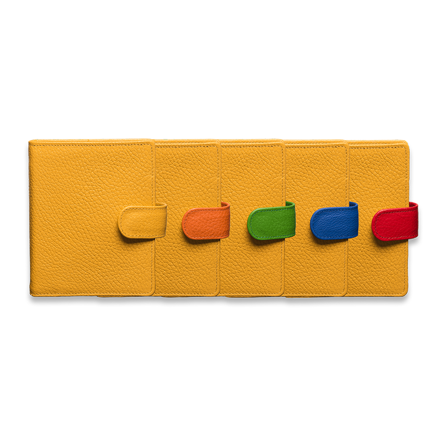 Das Bunte Ringbuch in Gelb mit austauschbaren bunten Laschen
