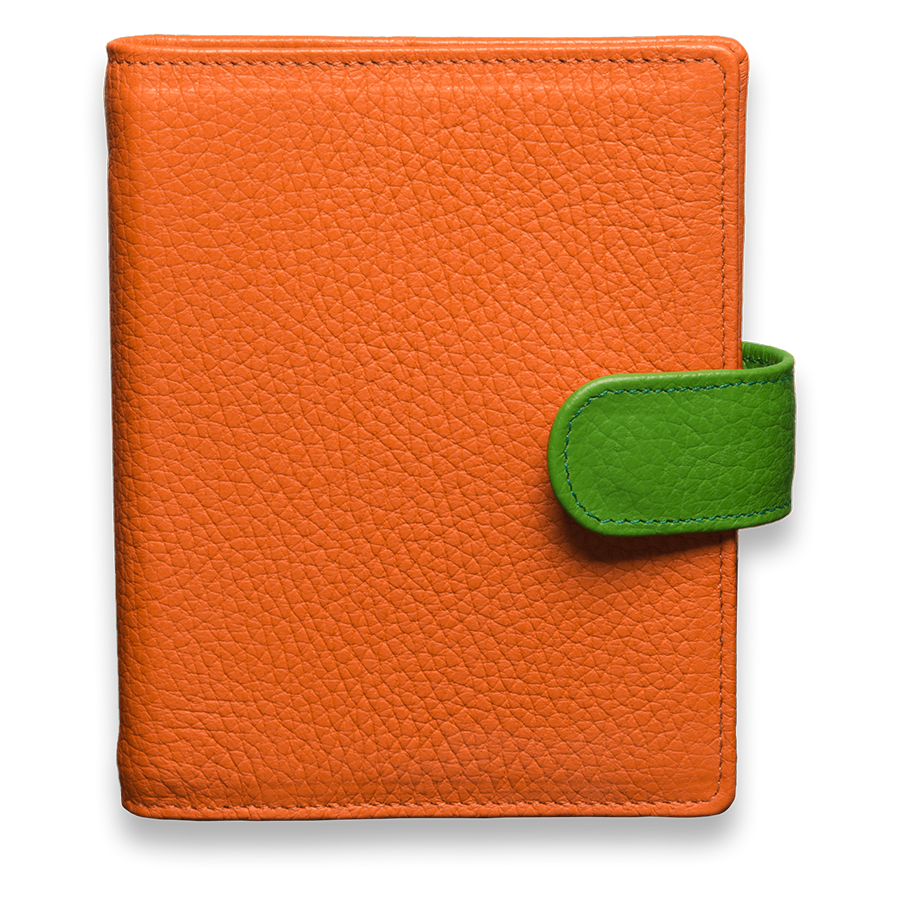 Das Bunte Ringbuch in Orange mit grüner Lasche 2