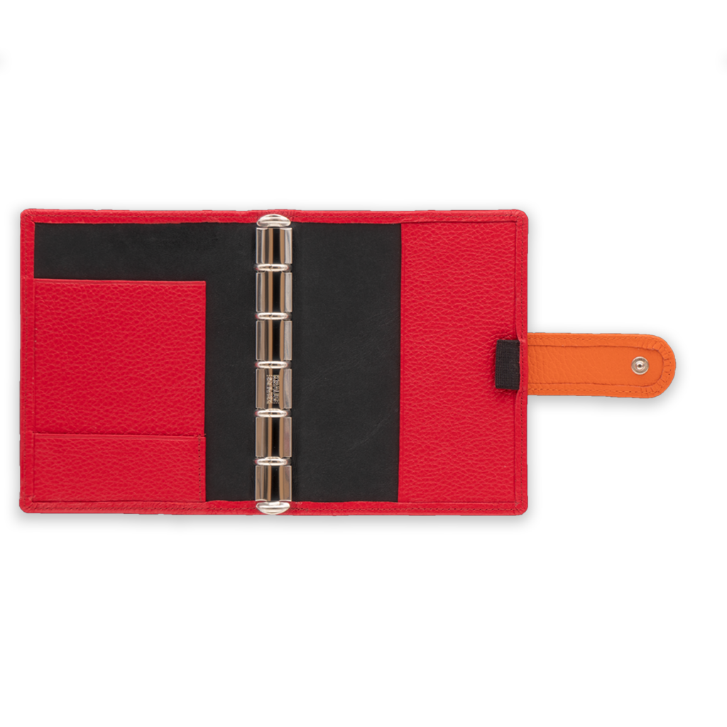 Das Bunte Ringbuch in rot mit austauschbarer Lasche 6