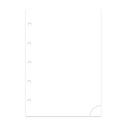 Junior Piccolo DIN A5 Notizpapier weiß mit Perforation in verschiedenen Größen