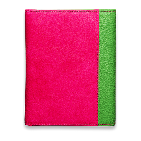 Stilvolles Ringbuch in verschiedenen Farbkombinationen pink grün