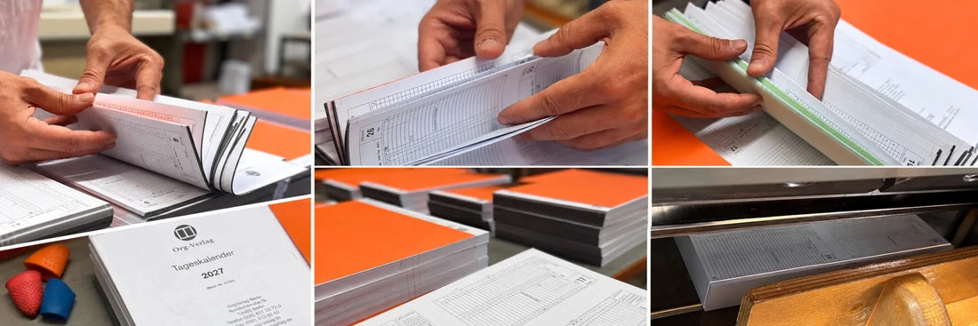 Kalender 2027 in Produktion: Ein Blick hinter die Kulissen des Org-Verlags - ORG-Verlag Berlin