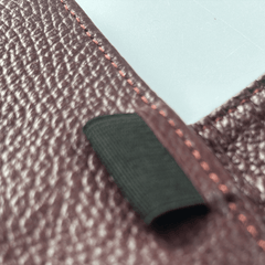 Lederringbuch „CONNECTION“ in Bordeaux – markantes Leder mit eleganter Tiefe - ORG-Verlag Berlin