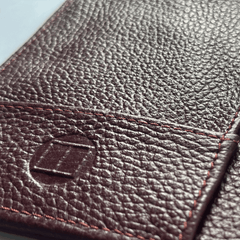 Lederringbuch „CONNECTION“ in Bordeaux – markantes Leder mit eleganter Tiefe - ORG-Verlag Berlin
