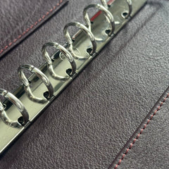 Lederringbuch „PASSION“ in Bordeaux – klassisches Leder mit eleganter Tiefe - ORG-Verlag Berlin