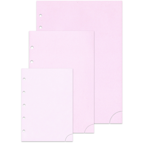 Notizpapier in rosa 50 Blatt Piccolo Junior DIN A5 mit Perforation