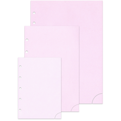 Notizpapier in rosa 50 Blatt Piccolo Junior DIN A5 mit Perforation