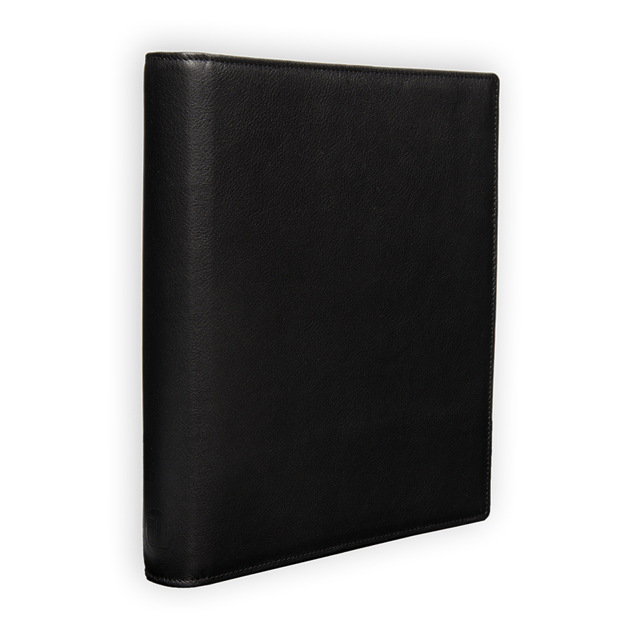 Ringbuch aus schwarzem Rindleder 7