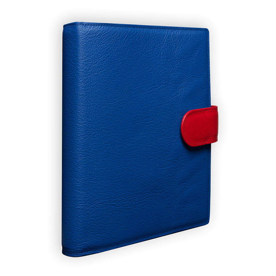 Das Bunte Ringbuch blau mit roter austauschbarer Lasche 1