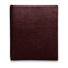 Ringbuch Rindnappa-Leder bordeaux