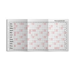 verschiedene Größen Planungskalender gefalzt zweifarbig Art.-Nr.250