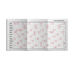 verschiedene Größen Planungskalender gefalzt (zweifarbig) Art.-Nr.250