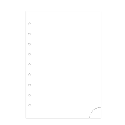 Notizpapier in weiß 50 Blatt mit oder ohne Perforation Junior Piccolo DIN A5