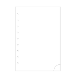 Notizpapier in weiß 50 Blatt mit oder ohne Perforation Junior Piccolo DIN A5