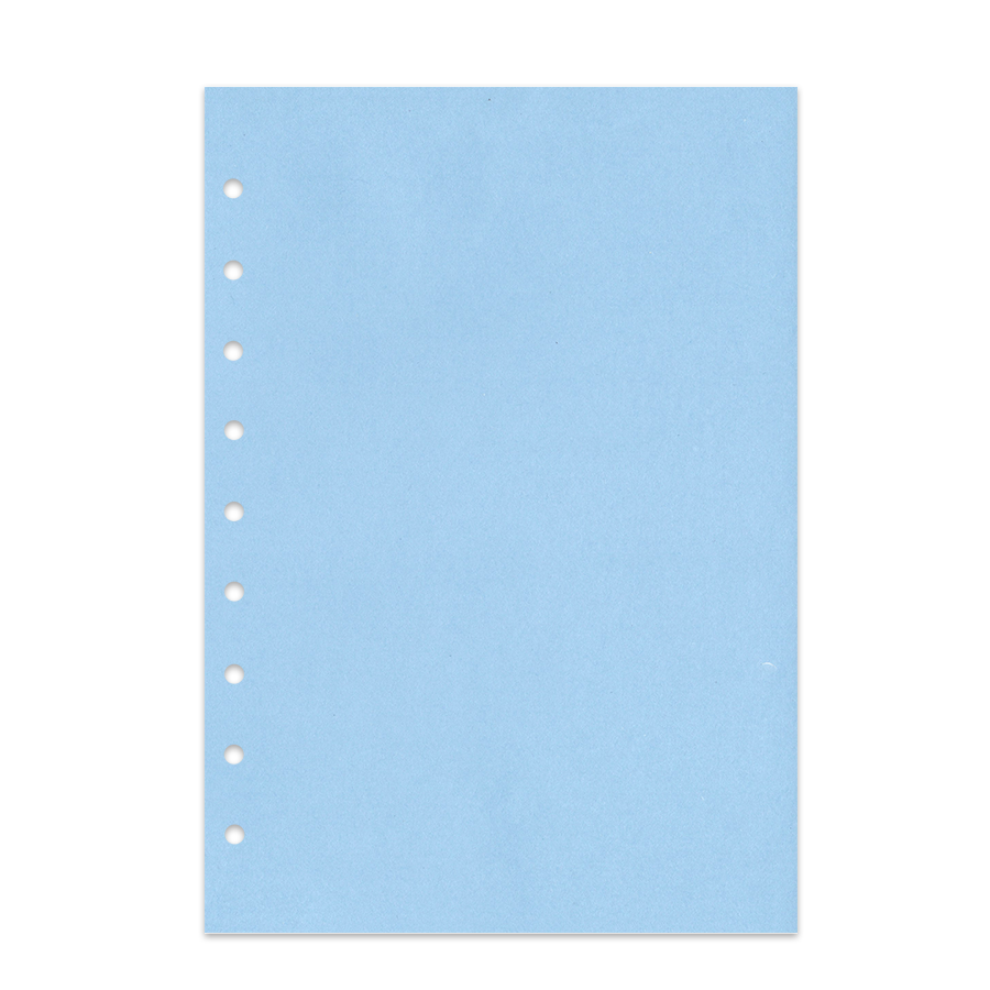 Notizpapier in blau ohne Perforation 50 Blatt Junior Piccolo DIN A5 
