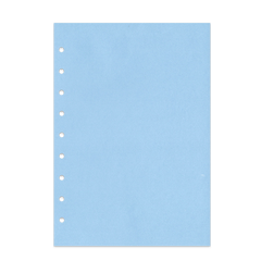 Notizpapier in blau ohne Perforation 50 Blatt Junior Piccolo DIN A5 