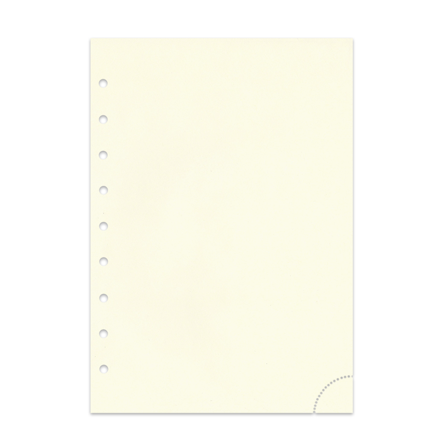 Notizpapier in chamois mit Perforation 50 Blatt Junior Piccolo DIN A5