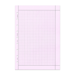 Karo-Arbeitsblatt 30 Blatt Junior DIN A5 rosa