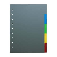 Junior DIN A5  Kunststoffregister 5-farbig