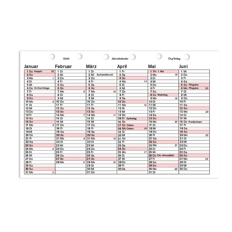 Kalender – ORG-Verlag Berlin
