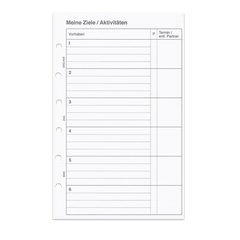 Ziele Aktivitäten 20 Blatt Piccolo Junior DIN A5
