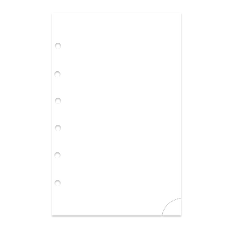 Junior Piccolo DIN A5 Notizpapier in weiß 50 Blatt mit Perforation 