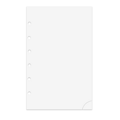 Notizpapier in weiß stärker 80 gr 30 Blatt mit Perforation