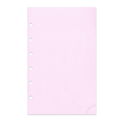 Notizpapier in rosa 50 Blatt mit Perforation Piccolo Junior DIN A5