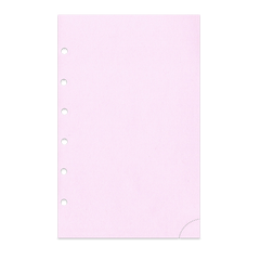 Notizpapier in rosa 50 Blatt mit Perforation Piccolo Junior DIN A5