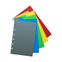 Kunststoff Leitkarten 5-farbig zum Beschriften in verschiedenen Größen