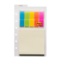 Karte mit Indexstreifen und Haftnotizen 20 Post Its Junior DIN A5