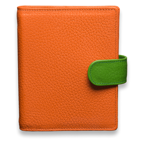Das Bunte Ringbuch in Orange mit grüner Lasche 2