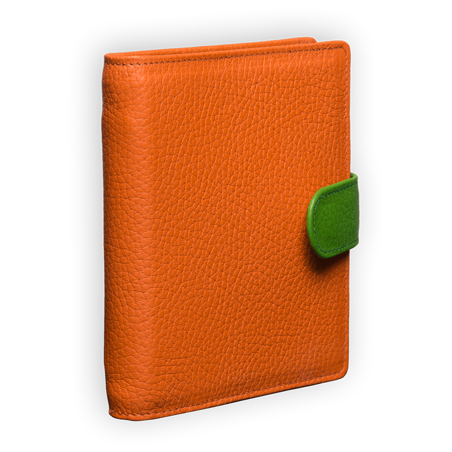 Das Bunte Ringbuch in Orange mit austauschbarer Lasche