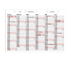 Piccolo Junior DIN A5 Art.-Nr.240 Jahreskalender aus Karton 2 Seiten pro Jahr 