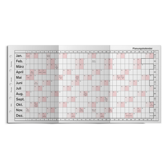 Art.-Nr.250 Planungskalender gefalzt zweifarbig verschiedene Größen