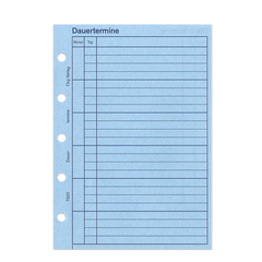 Planungseinlagen Dauertermine