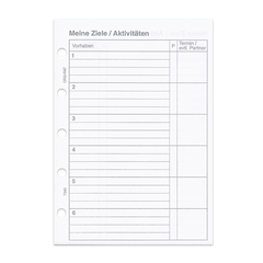 Ziele Aktivitäten Piccolo Junior DIN A5 20 Blatt 