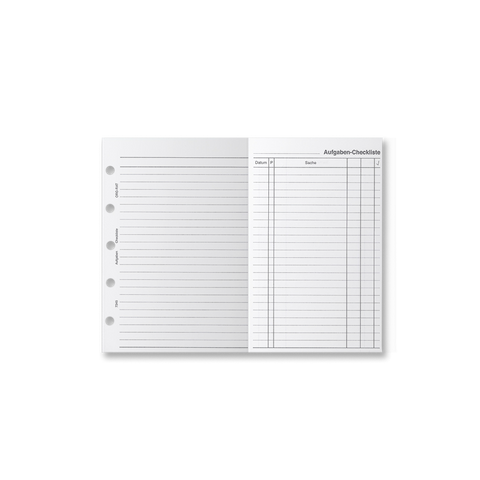 Aufgaben-Checkliste Piccolo Junior DIN A5 10 Blatt gefalzt