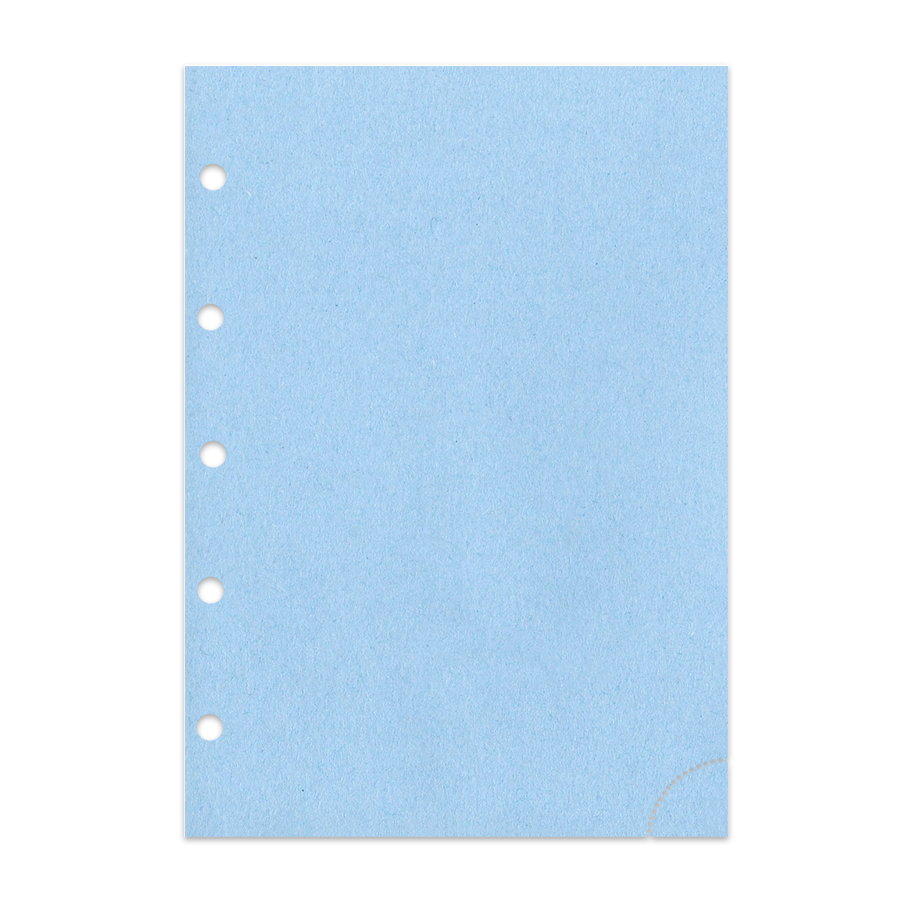 Notizpapier in blau 50 Blatt Junior Piccolo DIN A5 mit Perforation