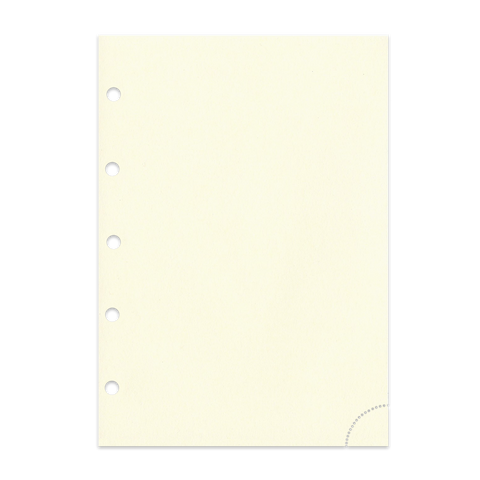 Notizpapier in chamois mit Perforation 50 Blatt Junior Piccolo DIN A5